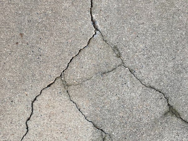 Cracked slab