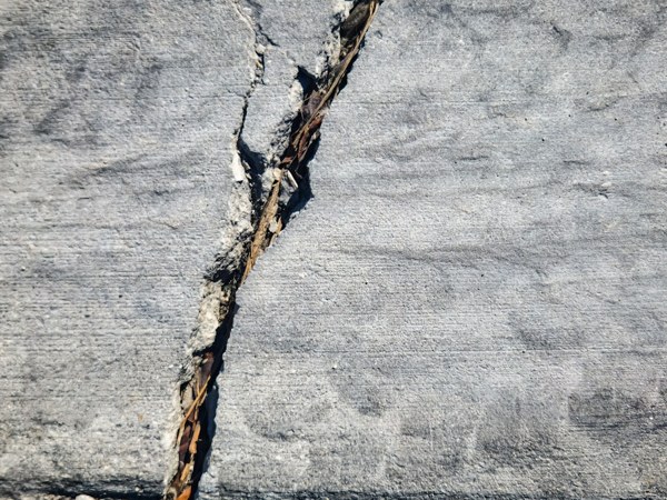 Weathered patio